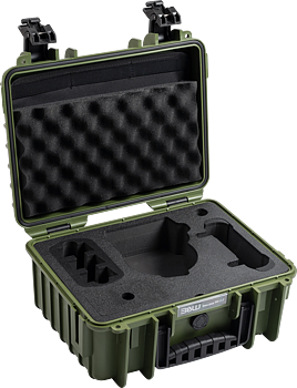 B&W Outdoor Cases BW Outdoor Cases Type 3000/PP.117 for DJI Flip, Bronze Green