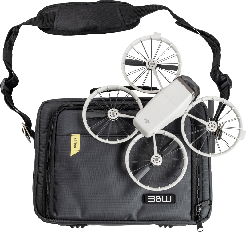 B&W Outdoor Cases BW Outdoor Drone.Bag TEX-117 for DJI Flip, Grey - 4