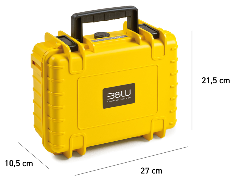 B&W Outdoor Cases BW Outdoor Action Case Type PP.41 I for GoPro HERO 13 (fits GoPro 9-13), yellow - 5
