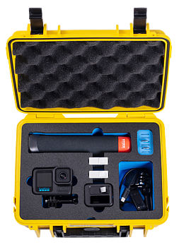 B&W Outdoor Cases BW Outdoor Action Case Type PP.41 I for GoPro HERO 13 (fits GoPro 9-13), yellow