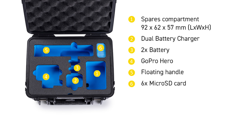 B&W Outdoor Cases BW Outdoor Action Case Type PP.41 I for GoPro HERO 13 (fits GoPro 9-13), orange - 5