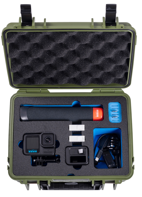 B&W Outdoor Cases BW Outdoor Action Case Type PP.41 I for GoPro HERO 13 (fits GoPro 9-13), bronze green - 2