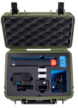 B&W Outdoor Cases BW Outdoor Action Case Type PP.41 I for GoPro HERO 13 (fits GoPro 9-13), bronze green