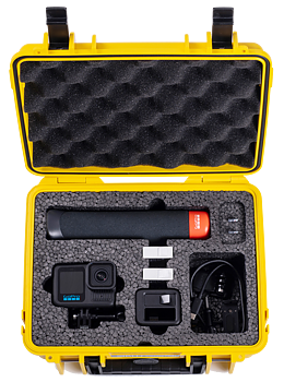 B&W Outdoor Cases BW Outdoor Action Case Type PP.41 I for GoPro HERO 13AP (fits GoPro 9-13AP), yellow
