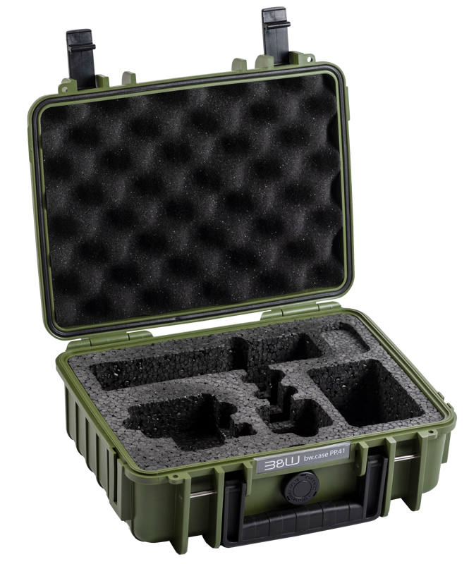 B&W Outdoor Cases BW Outdoor Action Case Type PP.41 I for GoPro HERO 13AP (fits GoPro 9-13AP), bronze green – för filmskapare