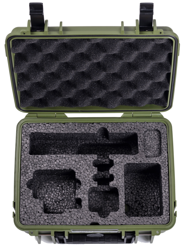 B&W Outdoor Cases BW Outdoor Action Case Type PP.41 I for GoPro HERO 13AP (fits GoPro 9-13AP), bronze green – för filmskapare - 3