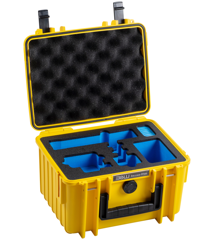 B&W Outdoor Cases BW Outdoor Action Case Type PP.66 I for GoPro HERO 13 (fits GoPro 9-13), yellow