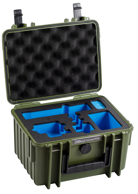 B&W Outdoor Cases BW Outdoor Action Case Type PP.66 I for GoPro HERO 13 (fits GoPro 9-13), bronze green
