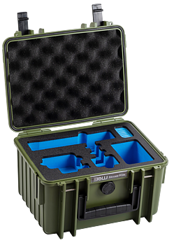 B&W Outdoor Cases BW Outdoor Action Case Type PP.66 I for GoPro HERO 13 (fits GoPro 9-13), bronze green