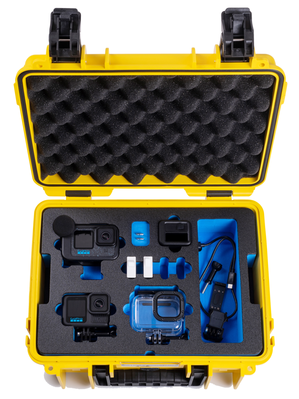 B&W Outdoor Cases BW Outdoor Action Case Type PP.117 I for GoPro HERO 13 (fits GoPro 9-13), yellow - 2