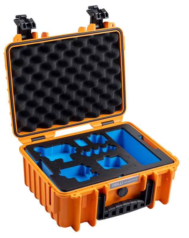 B&W Outdoor Cases BW Outdoor Action Case Type PP.117 I for GoPro HERO 13 (fits GoPro 9-13), orange – för filmskapare