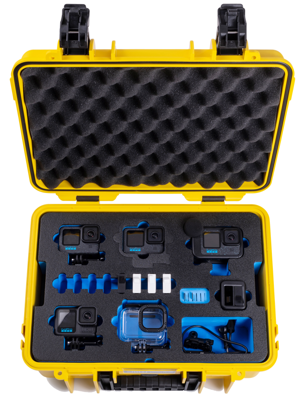 B&W Outdoor Cases BW Outdoor Action Case Type PP.166 I for GoPro HERO 13 (fits GoPro 9-13), yellow - 2