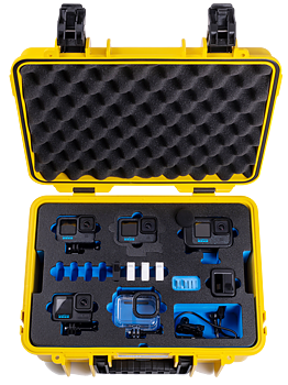 B&W Outdoor Cases BW Outdoor Action Case Type PP.166 I for GoPro HERO 13 (fits GoPro 9-13), yellow