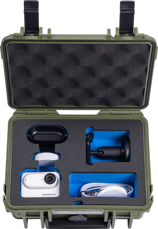 B&W Outdoor Cases BW Outdoor Action Case Type PP.23. for Insta360 GO3/GO3S, bronze green - 4