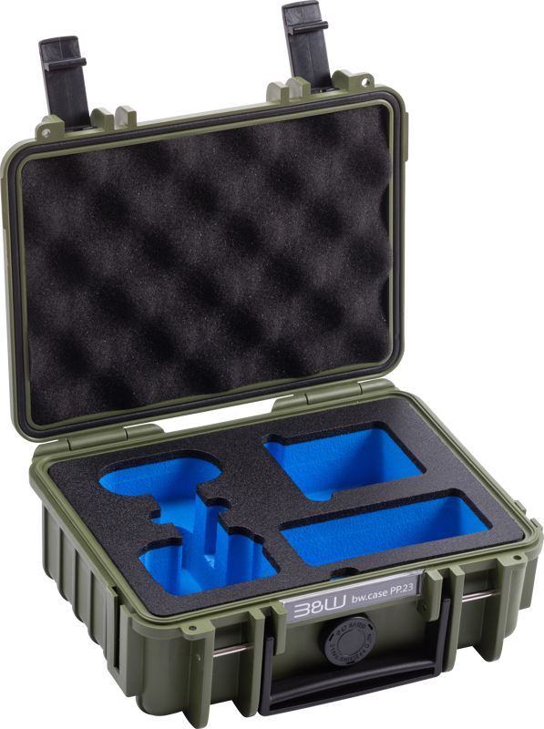 B&W Outdoor Cases BW Outdoor Action Case Type PP.23. for Insta360 GO3/GO3S, bronze green