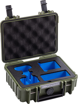 B&W Outdoor Cases BW Outdoor Action Case Type PP.23. for Insta360 GO3/GO3S, bronze green