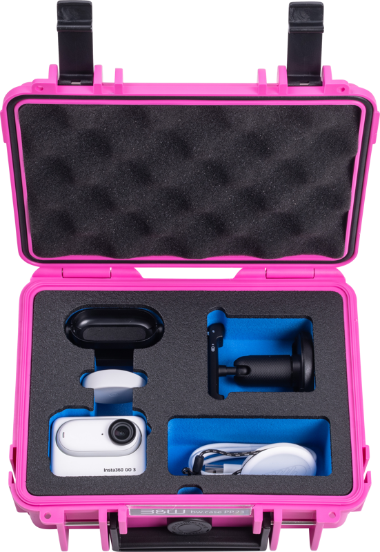 B&W Outdoor Cases BW Outdoor Action Case Type PP.23. for Insta360 GO3/GO3S, pink - 4