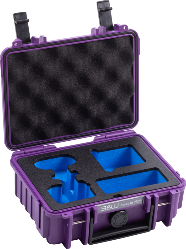 B&W Outdoor Cases BW Outdoor Action Case Type PP.23. for Insta360 GO3/GO3S, purple