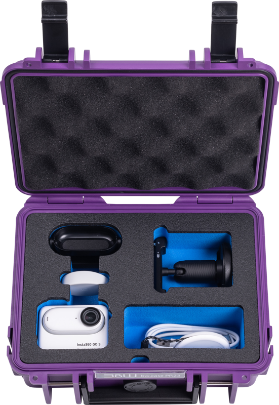 B&W Outdoor Cases BW Outdoor Action Case Type PP.23. for Insta360 GO3/GO3S, purple - 4