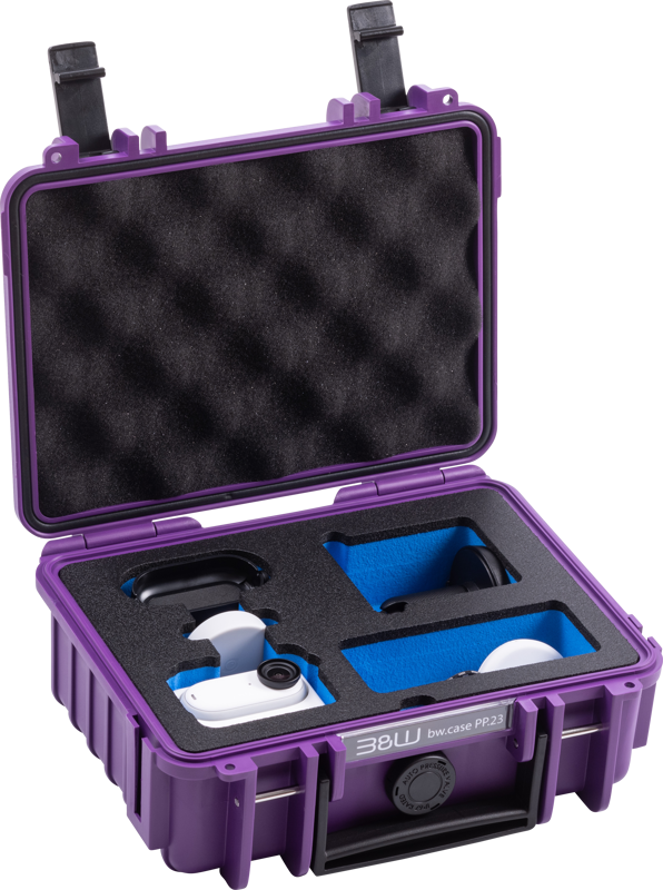 B&W Outdoor Cases BW Outdoor Action Case Type PP.23. for Insta360 GO3/GO3S, purple - 3