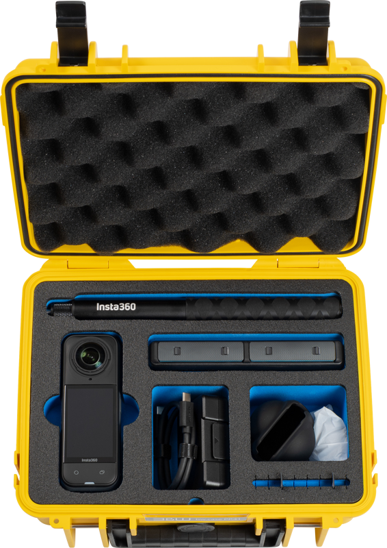 B&W Outdoor Cases BW Outdoor Case Type 1000 for Insta360 X4 / Insta360 X5, yellow - 4