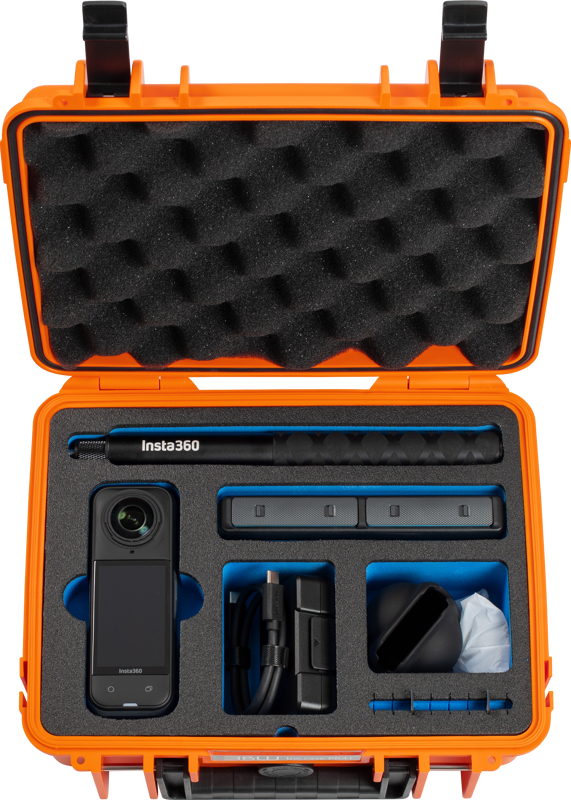 B&W Outdoor Cases BW Outdoor Case Type 1000 for Insta360 X4 / Insta360 X5, orange - 4