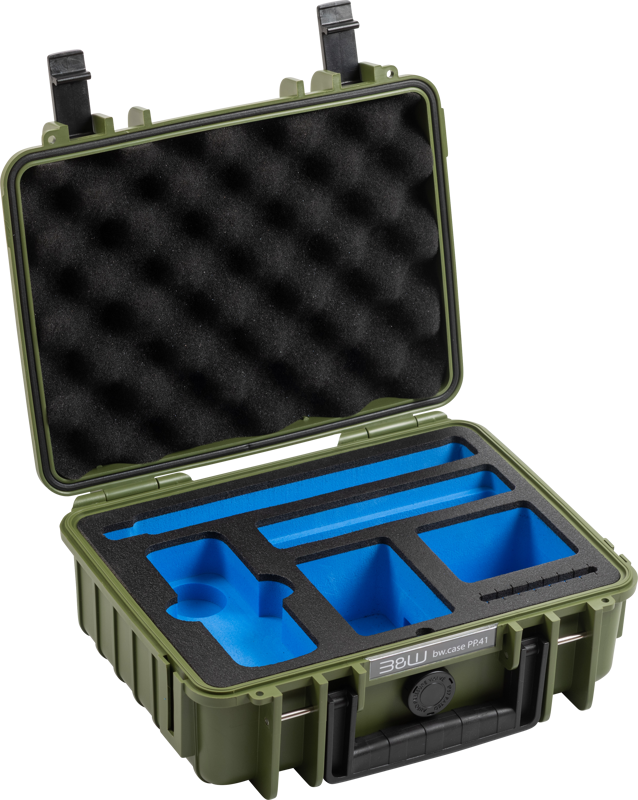 B&W Outdoor Cases BW Outdoor Case Type 1000 for Insta360 X4 / Insta360 X5, bronze green – för filmskapare