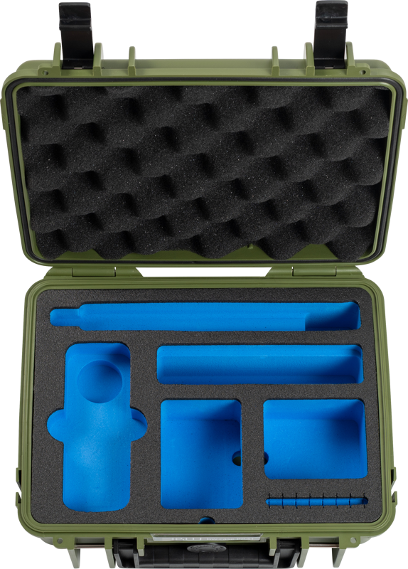 B&W Outdoor Cases BW Outdoor Case Type 1000 for Insta360 X4 / Insta360 X5, bronze green – för filmskapare - 3