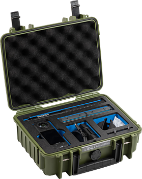 B&W Outdoor Cases BW Outdoor Case Type 1000 for Insta360 X4 / Insta360 X5, bronze green