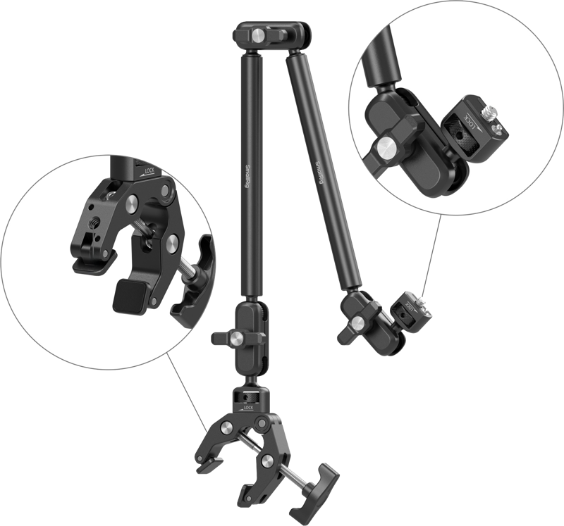 SmallRig 5626 Desktop Magic Arm with Crab-Shaped Clamp Kit (MagSafe-Compatible Edition) - 4