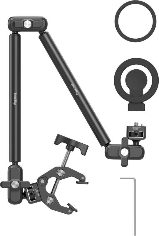 SmallRig 5626 Desktop Magic Arm with Crab-Shaped Clamp Kit (MagSafe-Compatible Edition) - 3