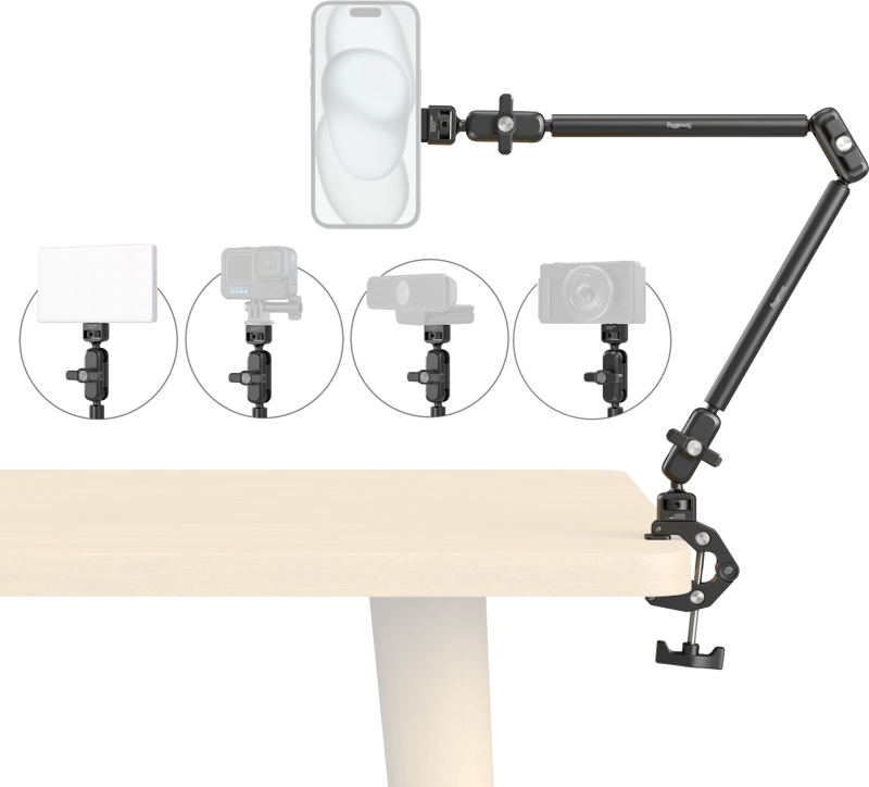 SmallRig 5626 Desktop Magic Arm with Crab-Shaped Clamp Kit (MagSafe-Compatible Edition) - 2