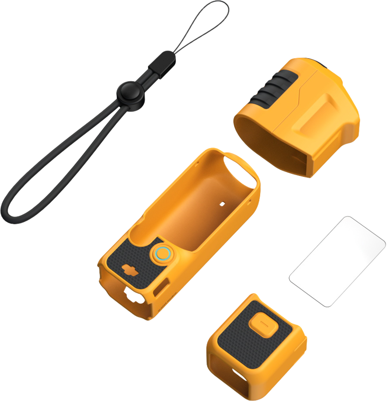 SmallRig 5114 Silicone Case Kit for DJI Osmo Pocket 3 (Basic) (BumbleBee Edition) - 5