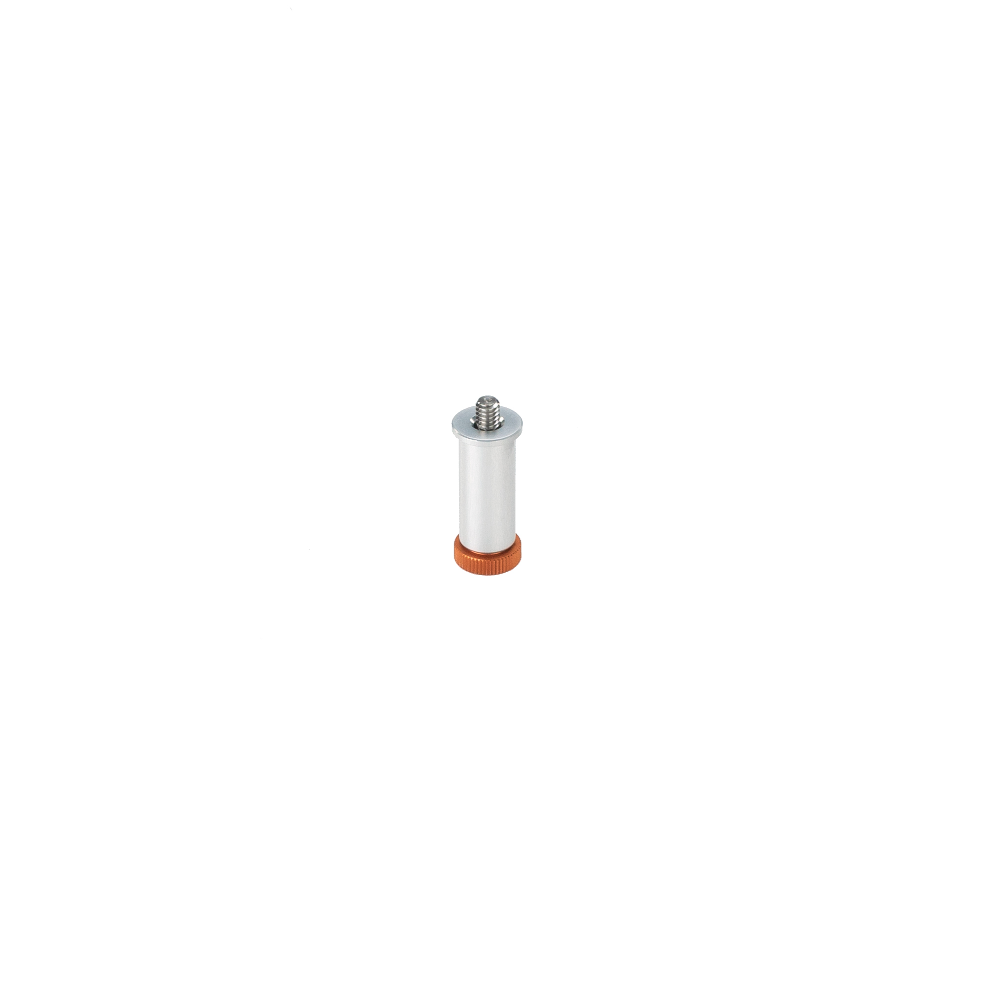 Bright Tangerine 1/4" support post for 15mm LWS Lens Support - Morrissey