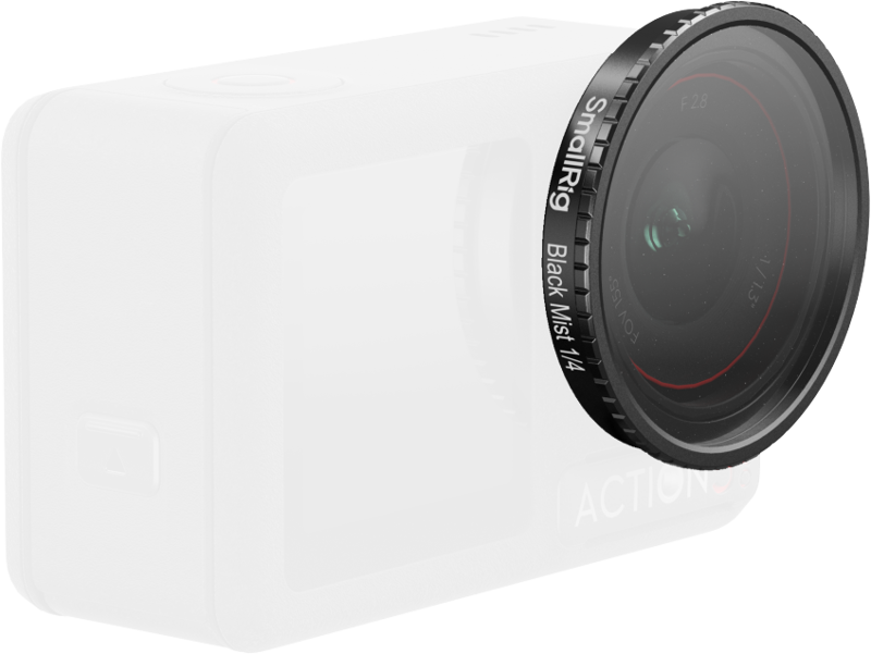 SmallRig 5836 Attachable 1/4 Effect Black Mist Filter for DJI Osmo Action 5 Pro / 4 - 4