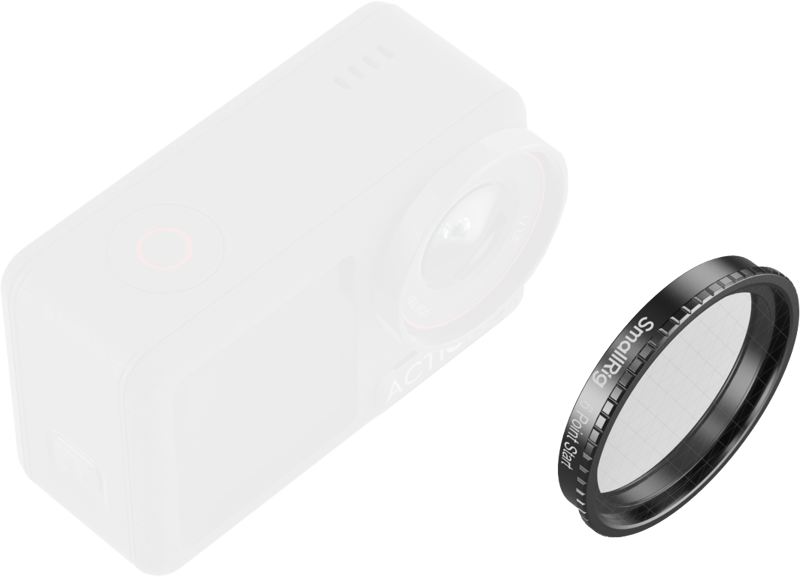 SmallRig 5839 Attachable Star Cross Filter (6 Points) for DJI Osmo Action 5 Pro / 4 - 3