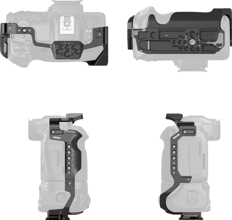 SmallRig 5623 Cage for Canon EOS R5 Mark II with Battery Grip BG-R20 - 3