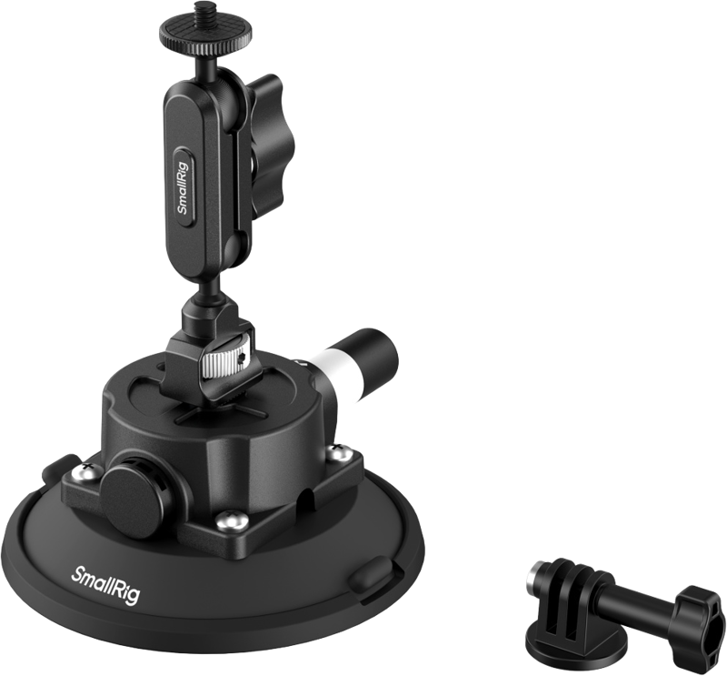 SmallRig 5855 4.5" Suction Cup Mount for Action Cameras - 3
