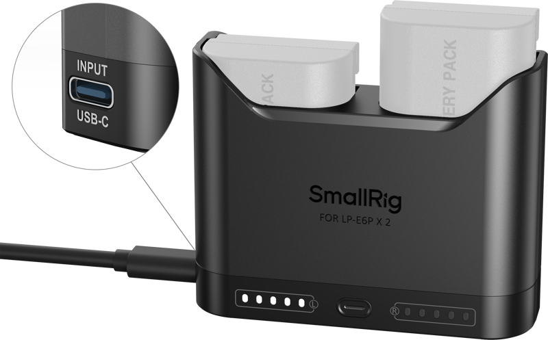 SmallRig 5490 Camera Battery Charger for LP-E6P - 3