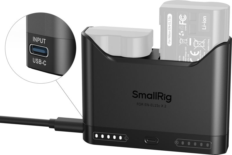 SmallRig 5491 Camera Battery Charger for EN-EL15c - 3