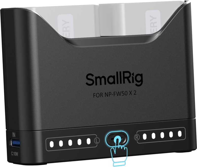 SmallRig 5493 Camera Battery Charger for NP-FW50 – för filmskapare - 5
