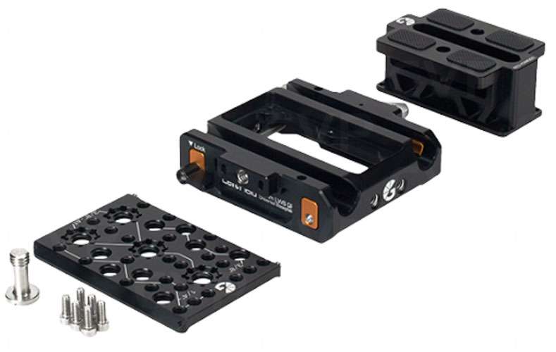 Bright Tangerine LeftField 3 QR Baseplate (Standard) for RED KOMODO & KOMODO-X - 3