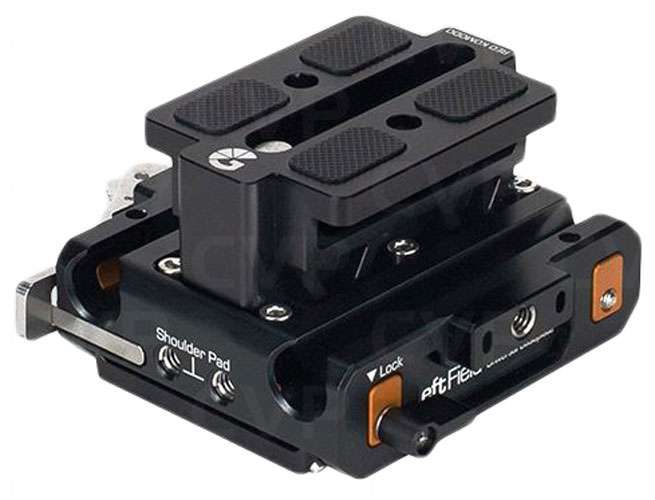 Bright Tangerine LeftField 3 QR Baseplate (Standard) for RED KOMODO & KOMODO-X - 2