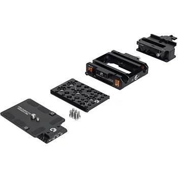 Bright Tangerine LeftField 3 QR Baseplate for RED KOMODO (DJI RS 2 & RS 3)