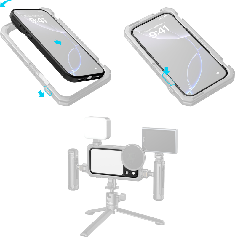 SmallRig 5793 FilMov Lightweight Photography Bumper Case for iPhone 17 Pro Max Black - 4
