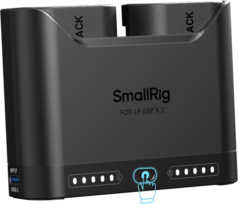 SmallRig 5485 Turbo Charging Kit for LP-E6P Camera Batteries - 5