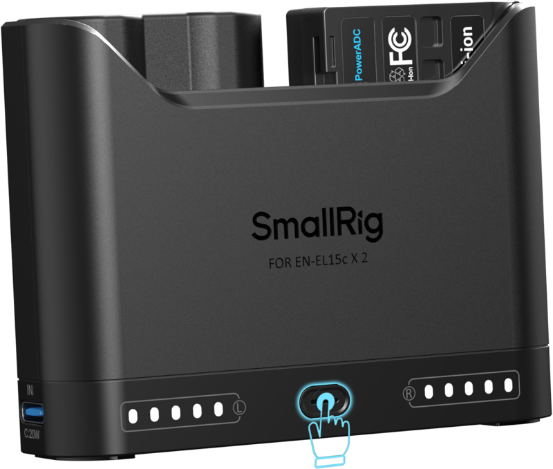 SmallRig 5486 Turbo Charging Kit for EN-EL15c Camera Batteries - 5