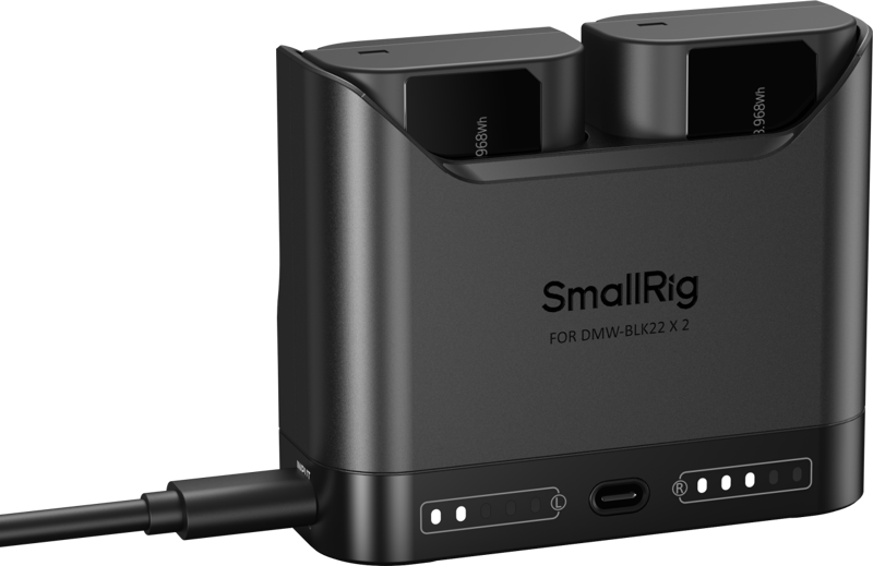 SmallRig 5487 Turbo Charging Kit for DMW-BLK22 Camera Batteries - 4