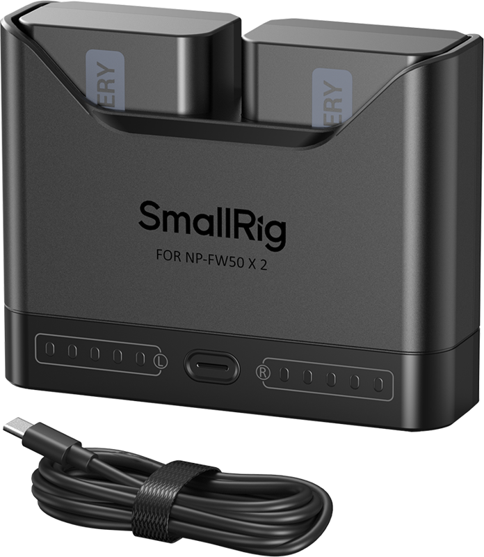 SmallRig 5488 Turbo Charging Kit for NP-FW50 Camera Batteries – för filmskapare - 8