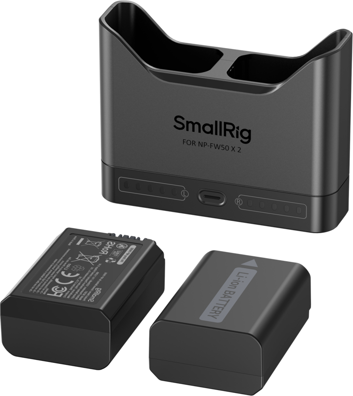 SmallRig 5488 Turbo Charging Kit for NP-FW50 Camera Batteries – för filmskapare - 7